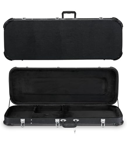 Amazon | Ktaxon エレキギターハードケース 長方形木製ハードシェル